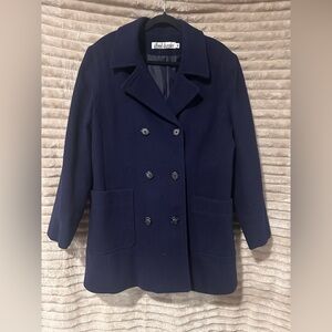 Alfred Dunner wool Women's Navy Peacoat